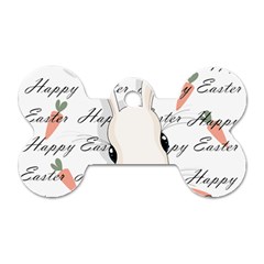 Easter bunny  Dog Tag Bone (One Side)