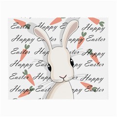 Easter Bunny  Small Glasses Cloth (2-side) by Valentinaart