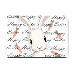 Easter Bunny  Small Doormat  by Valentinaart