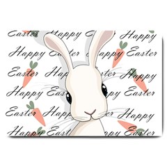 Easter Bunny  Large Doormat  by Valentinaart