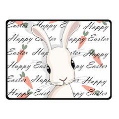 Easter Bunny  Double Sided Fleece Blanket (small)  by Valentinaart