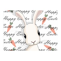 Easter Bunny  Double Sided Flano Blanket (mini)  by Valentinaart