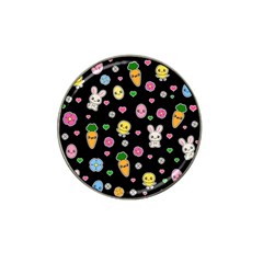 Easter Kawaii Pattern Hat Clip Ball Marker by Valentinaart