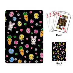 Easter Kawaii Pattern Playing Card by Valentinaart