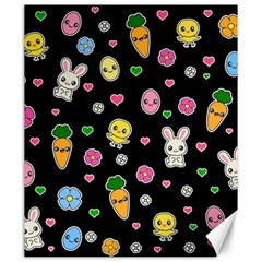 Easter Kawaii Pattern Canvas 20  X 24   by Valentinaart