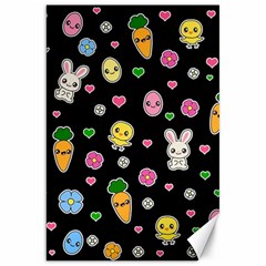 Easter Kawaii Pattern Canvas 20  X 30   by Valentinaart