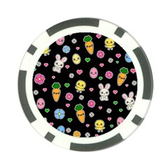 Easter Kawaii Pattern Poker Chip Card Guard by Valentinaart