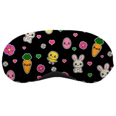 Easter Kawaii Pattern Sleeping Masks by Valentinaart