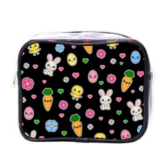 Easter Kawaii Pattern Mini Toiletries Bags by Valentinaart