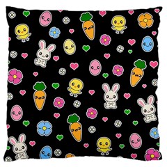 Easter Kawaii Pattern Standard Flano Cushion Case (one Side) by Valentinaart