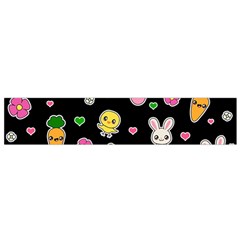 Easter Kawaii Pattern Small Flano Scarf by Valentinaart