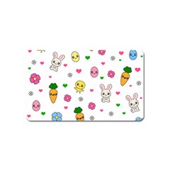 Easter Kawaii Pattern Magnet (name Card) by Valentinaart