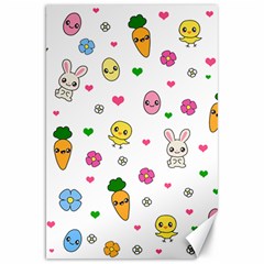 Easter Kawaii Pattern Canvas 20  X 30   by Valentinaart