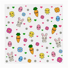 Easter Kawaii Pattern Medium Glasses Cloth (2-side) by Valentinaart