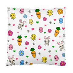 Easter Kawaii Pattern Standard Cushion Case (two Sides) by Valentinaart