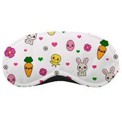 Easter Kawaii Pattern Sleeping Masks by Valentinaart