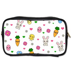 Easter Kawaii Pattern Toiletries Bags 2-side by Valentinaart