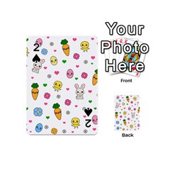 Easter Kawaii Pattern Playing Cards 54 (mini)  by Valentinaart