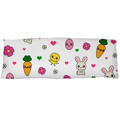 Easter Kawaii Pattern Body Pillow Case (dakimakura) by Valentinaart