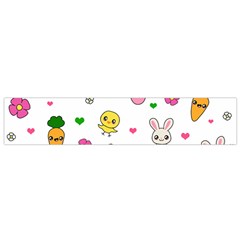 Easter Kawaii Pattern Small Flano Scarf by Valentinaart