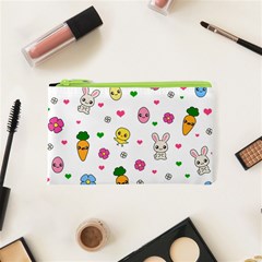 Easter Kawaii Pattern Cosmetic Bag (xs) by Valentinaart