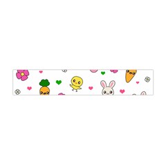 Easter Kawaii Pattern Flano Scarf (mini) by Valentinaart