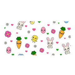 Easter Kawaii Pattern Satin Wrap by Valentinaart