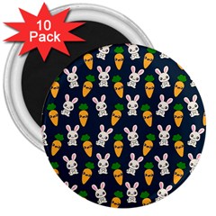 Easter Kawaii Pattern 3  Magnets (10 Pack)  by Valentinaart