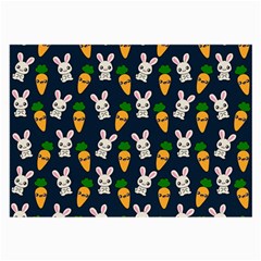 Easter Kawaii Pattern Large Glasses Cloth (2-side) by Valentinaart