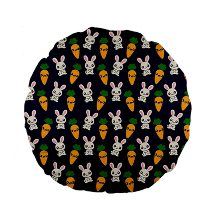 Easter Kawaii Pattern Standard 15  Premium Flano Round Cushions