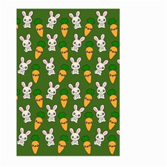 Easter Kawaii Pattern Large Garden Flag (two Sides) by Valentinaart