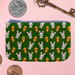 Easter Kawaii Pattern Large Coin Purse by Valentinaart