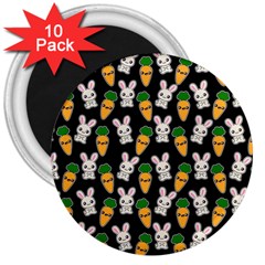 Easter Kawaii Pattern 3  Magnets (10 Pack)  by Valentinaart