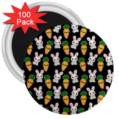 Easter Kawaii Pattern 3  Magnets (100 Pack) by Valentinaart