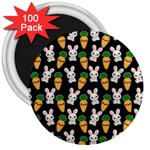 Easter Kawaii Pattern 3  Magnets (100 pack) Front