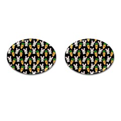 Easter Kawaii Pattern Cufflinks (oval) by Valentinaart