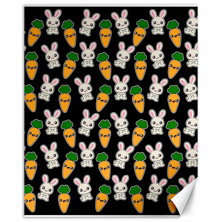 Easter Kawaii Pattern Canvas 16  x 20  