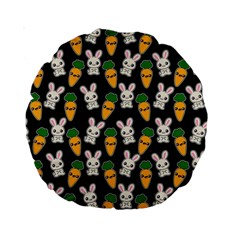 Easter Kawaii Pattern Standard 15  Premium Round Cushions by Valentinaart