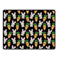 Easter Kawaii Pattern Double Sided Fleece Blanket (small)  by Valentinaart