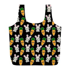 Easter Kawaii Pattern Full Print Recycle Bags (l)  by Valentinaart