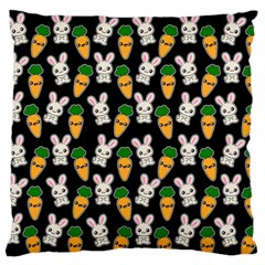 Easter Kawaii Pattern Standard Flano Cushion Case (one Side) by Valentinaart