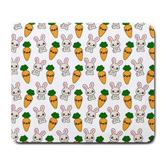 Easter Kawaii Pattern Large Mousepads by Valentinaart