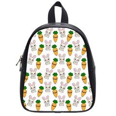 Easter Kawaii Pattern School Bag (small) by Valentinaart