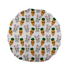 Easter Kawaii Pattern Standard 15  Premium Round Cushions by Valentinaart