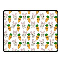 Easter Kawaii Pattern Double Sided Fleece Blanket (small)  by Valentinaart