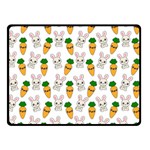 Easter Kawaii Pattern Double Sided Fleece Blanket (Small)  45 x34  Blanket Front