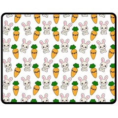 Easter Kawaii Pattern Double Sided Fleece Blanket (medium)  by Valentinaart