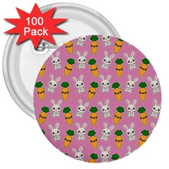 Easter Kawaii Pattern 3  Buttons (100 Pack)  by Valentinaart