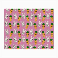 Easter Kawaii Pattern Small Glasses Cloth (2-side) by Valentinaart