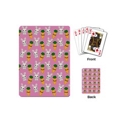 Easter Kawaii Pattern Playing Cards (mini)  by Valentinaart